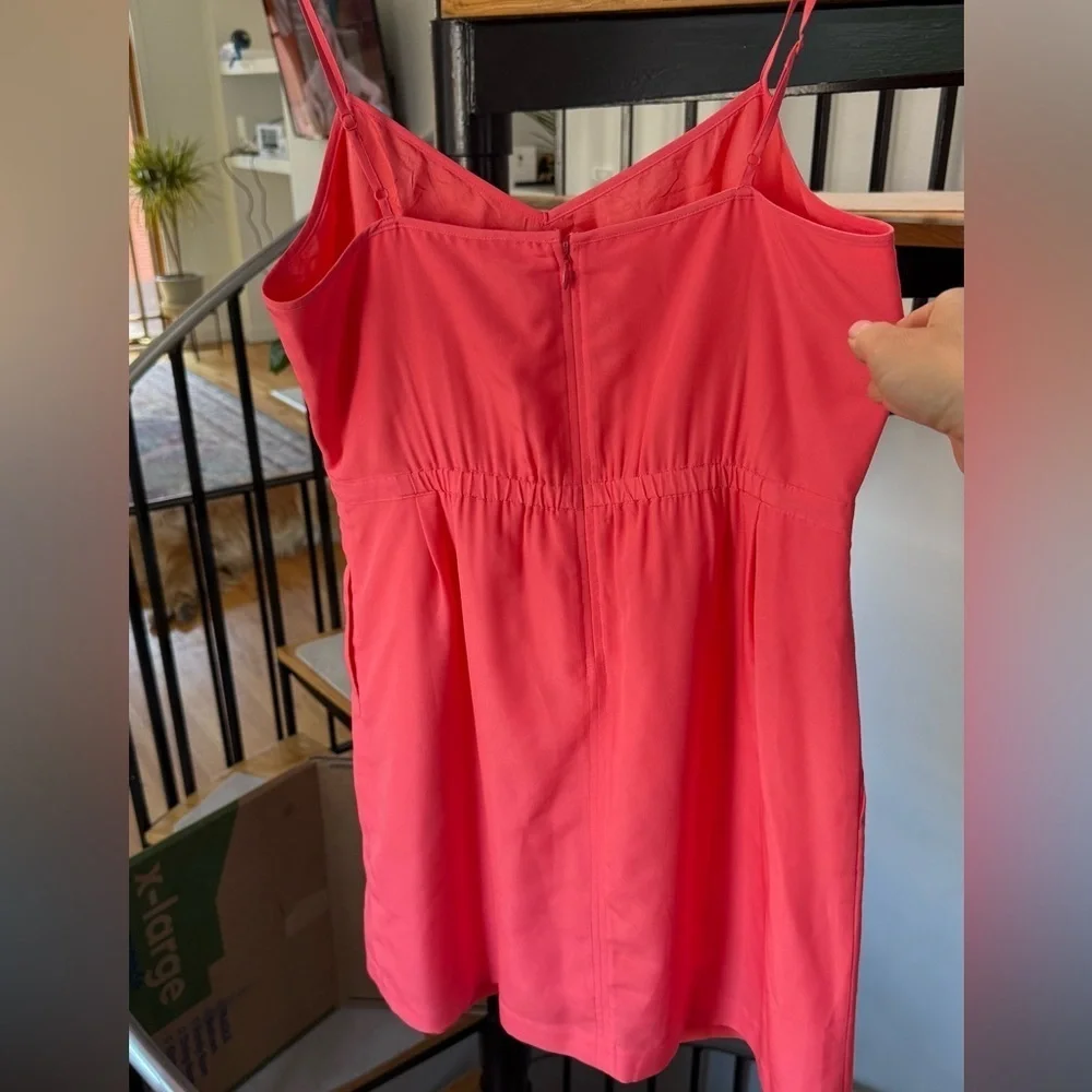 J Crew Factory Womens  Cami Dress  Coral Size 12 Y2K - Picture 3 of 8